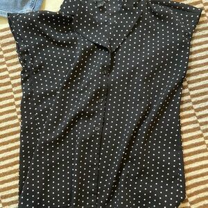 Ann Taylor Black Polka Dot Blouse